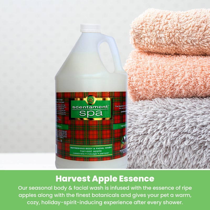 Best Shot Scentament Spa Seasonal Facial & Body Wash, Harvest Apple, 1 Gallon - Image 5